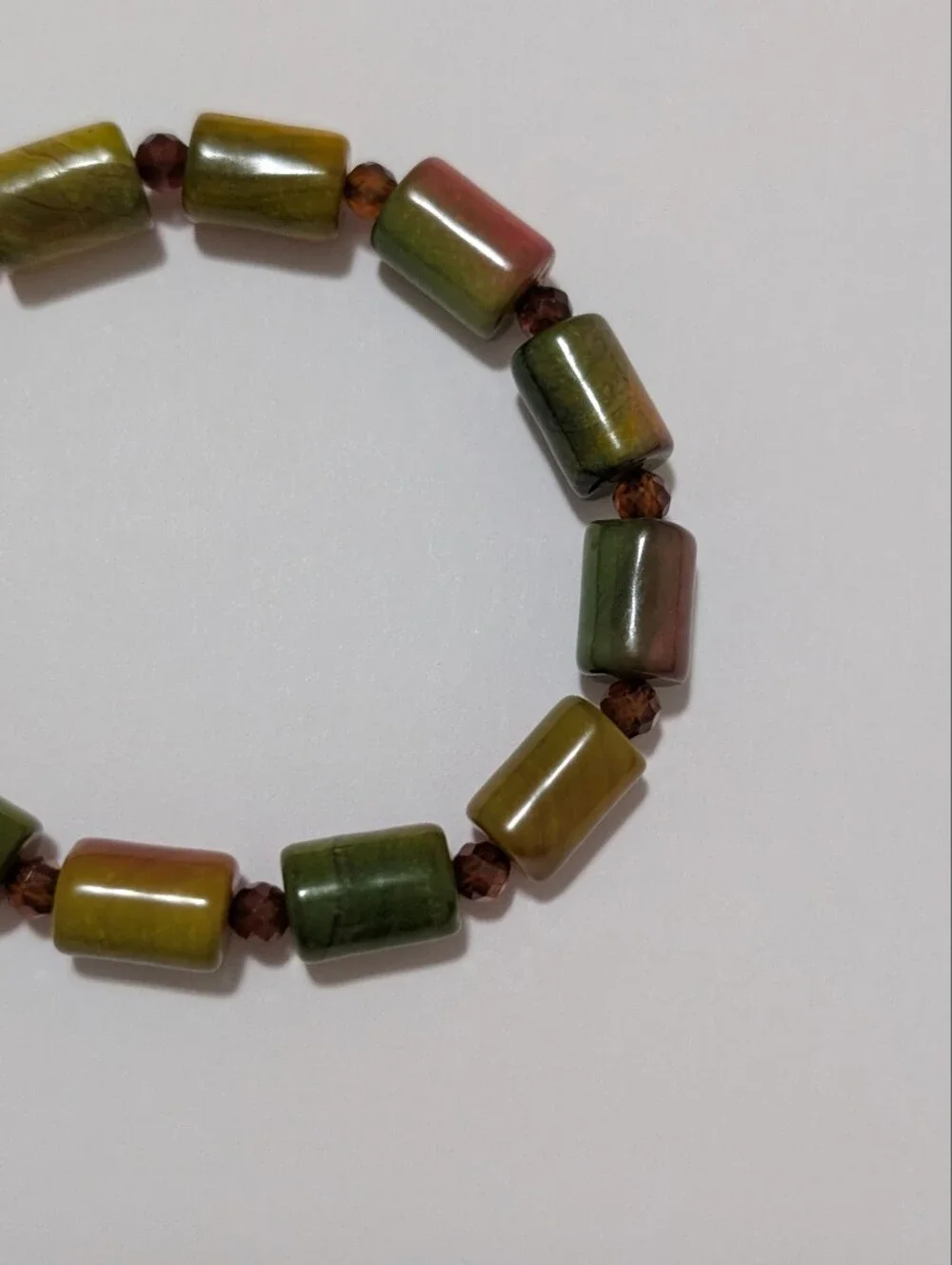 Agate/Garnet Bracelet